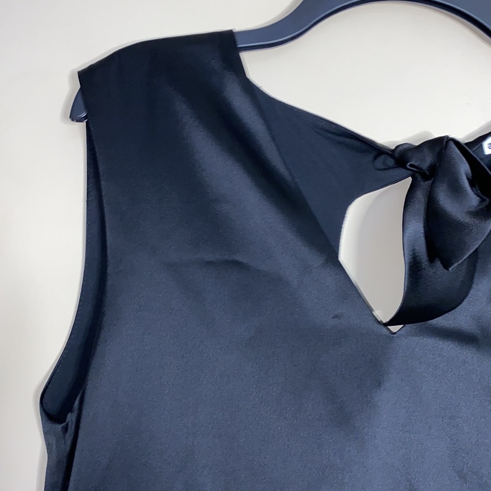 ALICE + OLIVIA Carita Satin Tie Back Mini Dress - Picture 10 of 12
